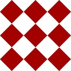 the chess red square design