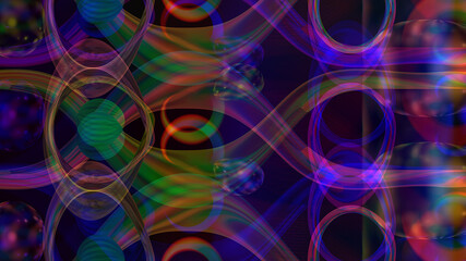 Abstract luminous textured multicolored fractal background