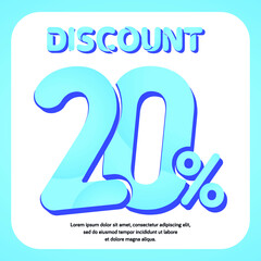 Discount promotion sale 10 20