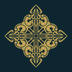 gold mandala ornament