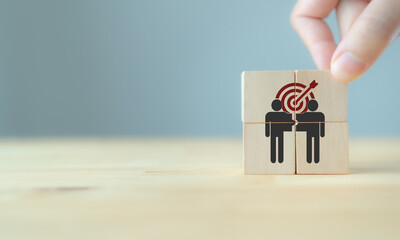 Business partner or mergers and acquisitions concept. Share acquisition, asset business...