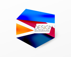 Background abstract overlapping shapes. Minimal composition vector illustration for wallpaper banner background or landing page