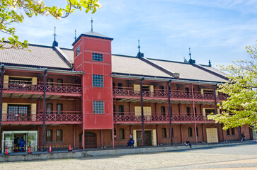 Yokohama Red Brick Warehouse in Yokohama, Kanagawa Prefecture, Japan.