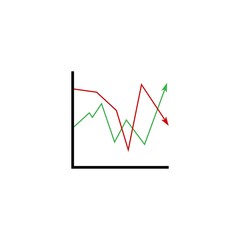 market volatility icon illustration design