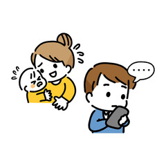 スマホ　子育て　無関心　産後クライシス