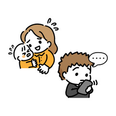 スマホ　子育て　無関心　産後クライシス