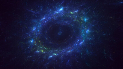 Obraz premium 3D rendering abstract round light background