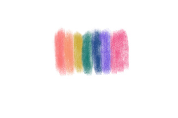 Drawing of rainbow colors concept for LGBTQ+