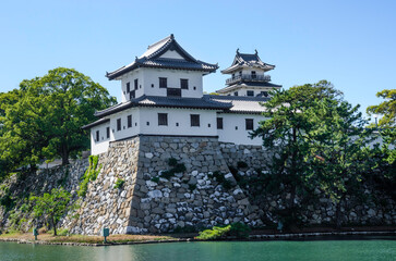 Imabari Castle in Ehime Prefecture, Shikoku, Japan.