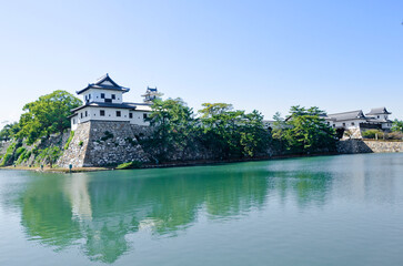 Imabari Castle in Ehime Prefecture, Shikoku, Japan.