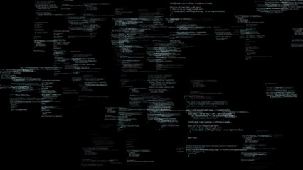 Rotating Digital Codes . High quality 4k footage - Powered by Adobe