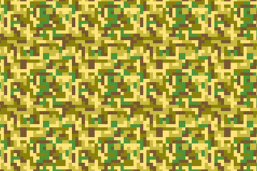 Military camouflage pattern. Abstract brushstrokes textured irregular striped camouflage. Digital clothing style masking camo print. Four colors forest texture.