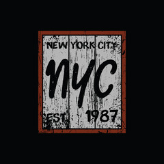 New york city illustration typography. perfect for t shirt design