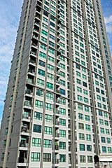 Fototapeta premium The condominium building in the city of Thailand.