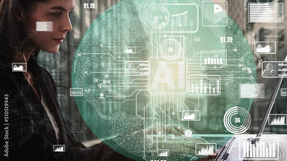 Poster conceptual business dashboard for financial data analysis . 3d render computer graphic .