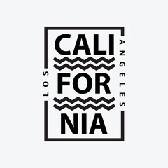California los angeles illustration typography. perfect for t shirt design