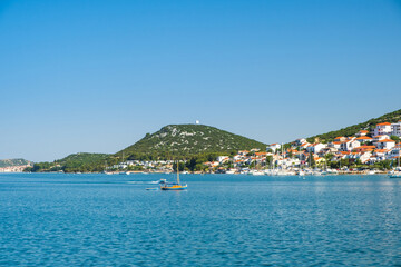 Fototapeta na wymiar Coastal town Tisno on Murter island in Dalmatia, Croatia