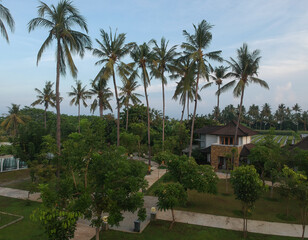 Fototapeta na wymiar Amazing View from hotel in Lovina, Bali, Indonesia.
