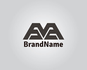 Abstract Initial M and V Logo Design, Letter MV Design.