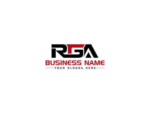 Monogram RGA Logo Icon, Letter RG Logo Image Vector For A Simple Brand