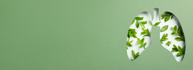 World lung day or lung healthy concept