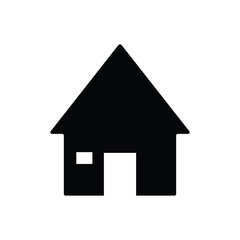Home icon vector. House building icon symbol