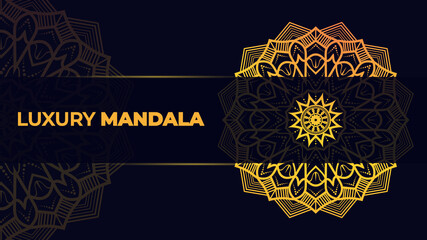 Modern Luxury ornamental Mandala golden background gorgeous decorative pattern for print, poster, cover, brochure, flyer, banner. 