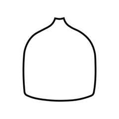 Collection of contour drawings of vases in eps 10