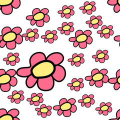 Cool trendy retro sticker vector illustration