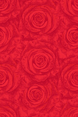 Seamless red roses pattern