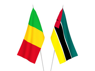 Mali and Republic of Mozambique flags