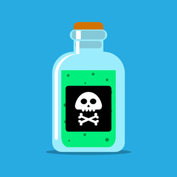 illustration of a bottle of poison