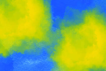 Ukraine Flag color abstract watercolor background