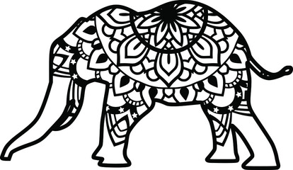 Mandala design. You can change the color and size of the design. Will fit well as a design on a shirt or in your shadow box. You can also use laser cutters like Cricut, Glowforge