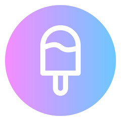 ice cream gradient icon