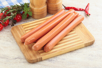 Boiled Pork sausages for brakfast