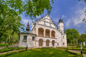 Palace in Poddebice. Poddebice, Lodz Voivodeship, Poland.
