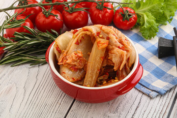 Korean food - spicy Kimchi cabbage