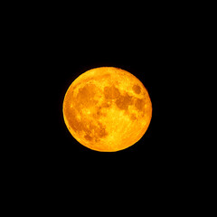 Red full moon in red color also called bloodmoon