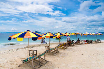 Khai Nok island is one of the most famous island in Thailand .Crystal clear water and white sand...