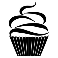 Vector clipart illustration of the cupcake. EPS10