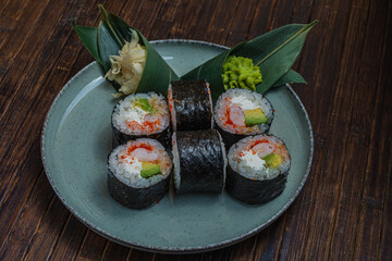 Japanese sushi fastfood- asian traditional snack