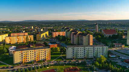 the city from a bird's eye view