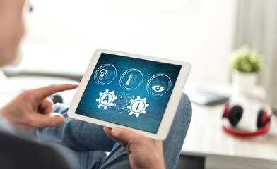Ai concept on a tablet