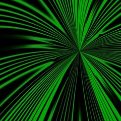 mysterious building in vivid green halftone style