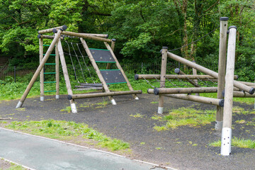 playground in the green wood park