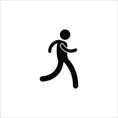man fast run icon, rush icon vector illustration eps 10