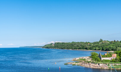 view of the sea from the sea