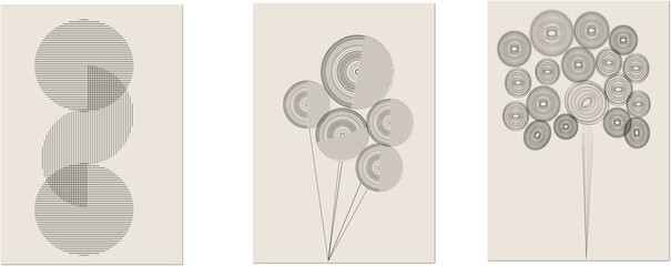 Creative minimalist hand painted Abstract art grunge background with black line art. Design for wall decoration, postcard, poster or brochure, home decoration