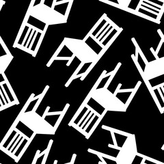 Seamless chair pattern for fabrics and textiles and packaging and gifts and kids and wrapping paper